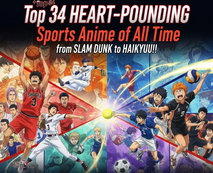 Top 34 Heart-Pounding Sports Anime of All Time: from Slam Dunk to Haikyuu!
