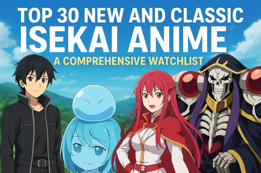 Top 30 New and Classic Isekai Anime: A Comprehensive Watchlist