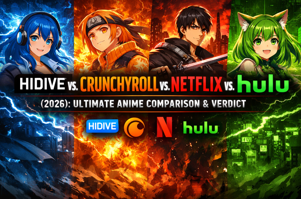 HIDIVE vs. Crunchyroll vs. Netflix vs. Hulu (2026): Ultimate Anime Comparison & Verdict