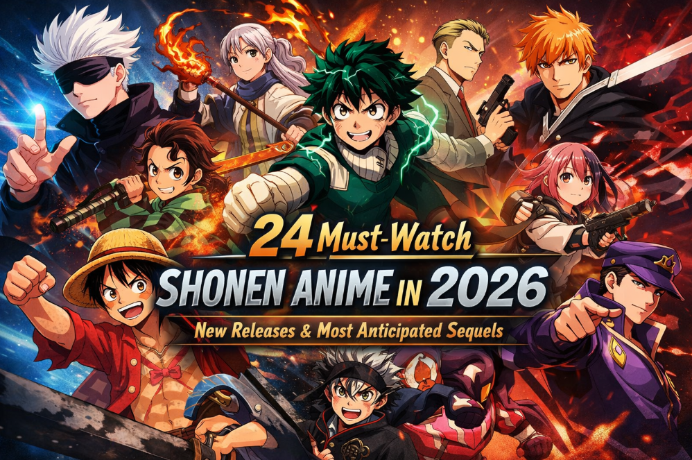 24 Must-Watch Shonen Anime in 2026: New Releases & Most Anticipated Sequels