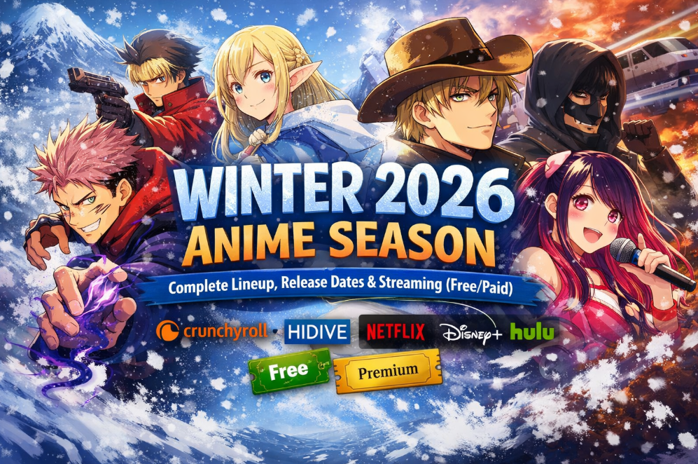 Winter 2026 Anime Season: Complete Lineup, Release Dates & Streaming (Free/Paid)