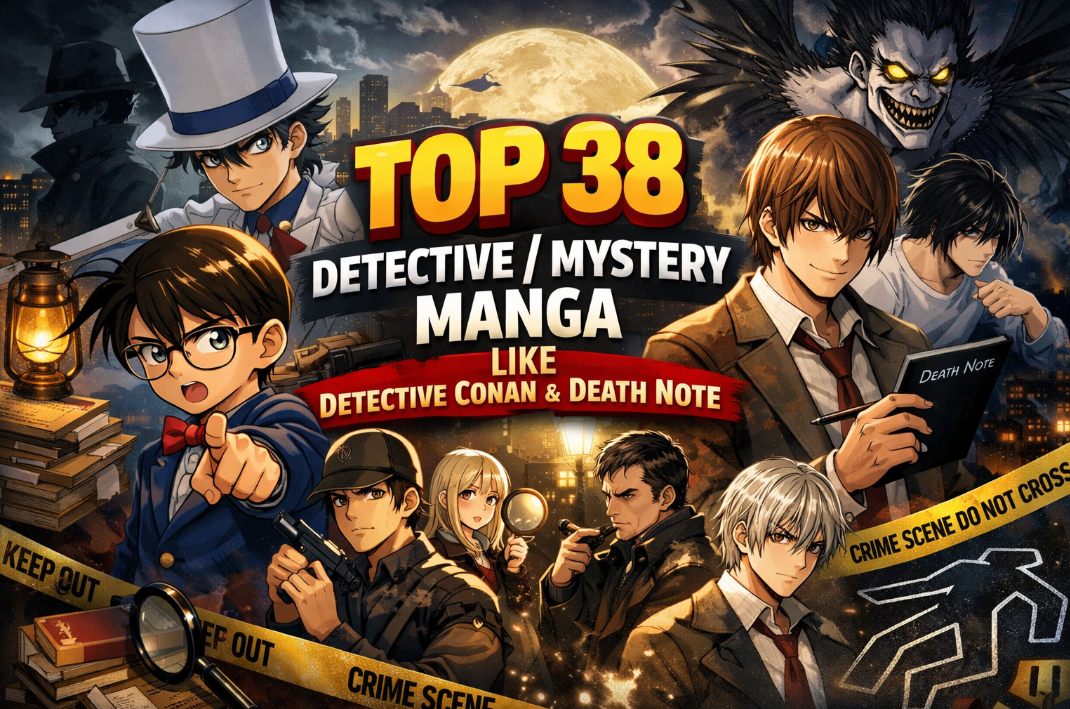 Top 38 Detective/Mystery Manga Like Detective Conan & Death Note (2026)