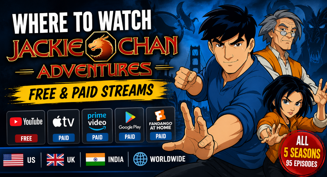 Where to Watch Jackie Chan Adventures (2026): Free & Paid Streams in US, UK, India & Worldwide