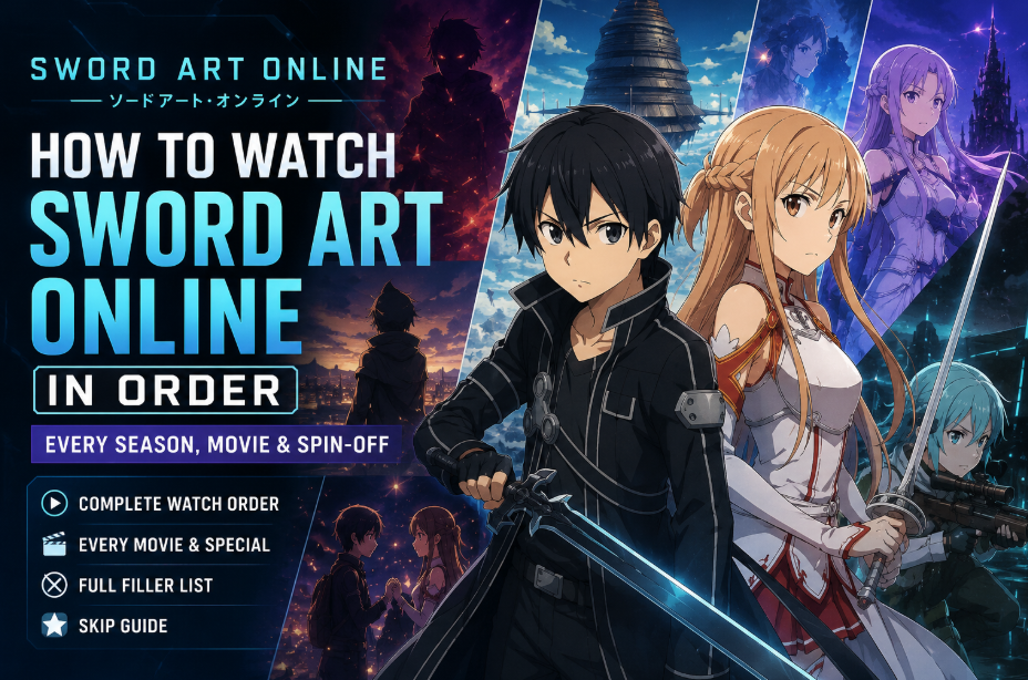 How to Watch Sword Art Online in Order (2026): Every Season, Movie & Spin-Off (Full Filler List)