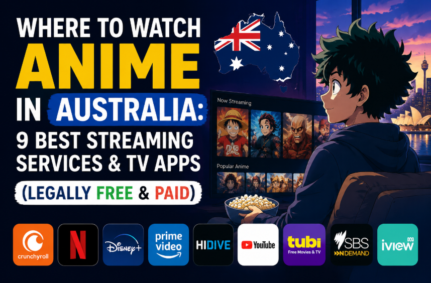 Where to Watch Anime in Australia: 9 Best Streaming Services & TV Apps (Legally FREE & Paid)
