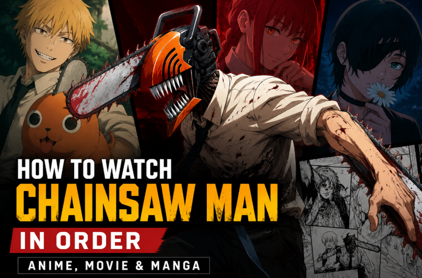 How to Watch Chainsaw Man in Order (2026): Anime, Movie & Manga