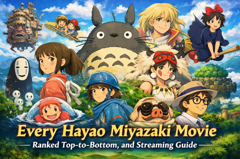 Every Hayao Miyazaki Movie Ranked Top-to-Bottom, and Streaming Guide