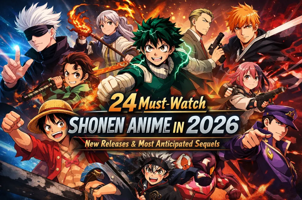 24 Must-Watch Shonen Anime in 2026: New Releases & Most Anticipated Sequels