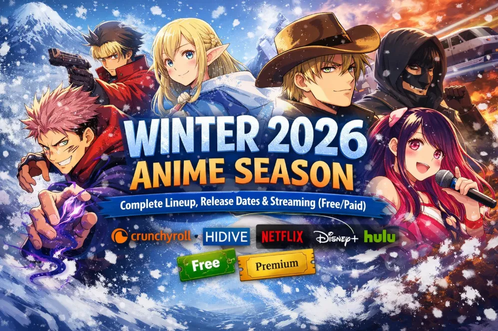 Winter 2026 Anime Season: Complete Lineup, Release Dates & Streaming (Free/Paid)