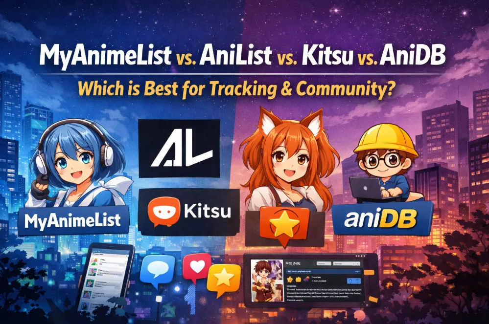 MyAnimeList vs. AniList vs. Kitsu vs. AniDB (2026): Which is Best for Tracking & Community?