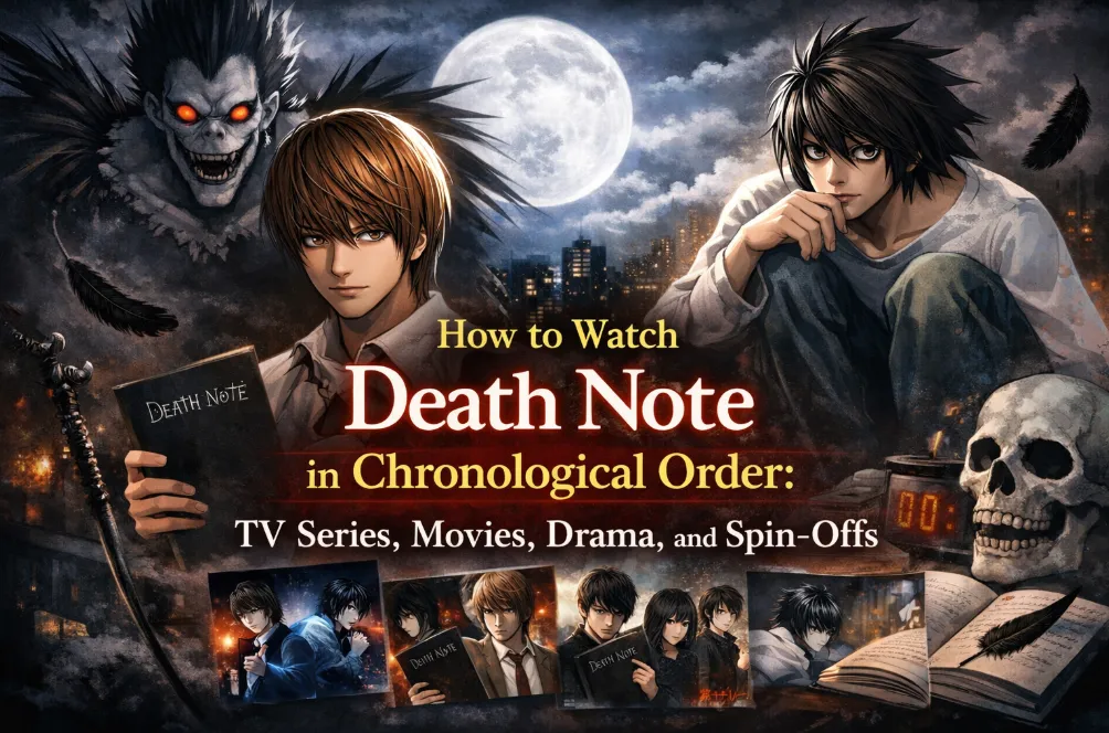 How to Watch Death Note in Chronological Order: TV Series, Movies, Drama, and Spin-Offs