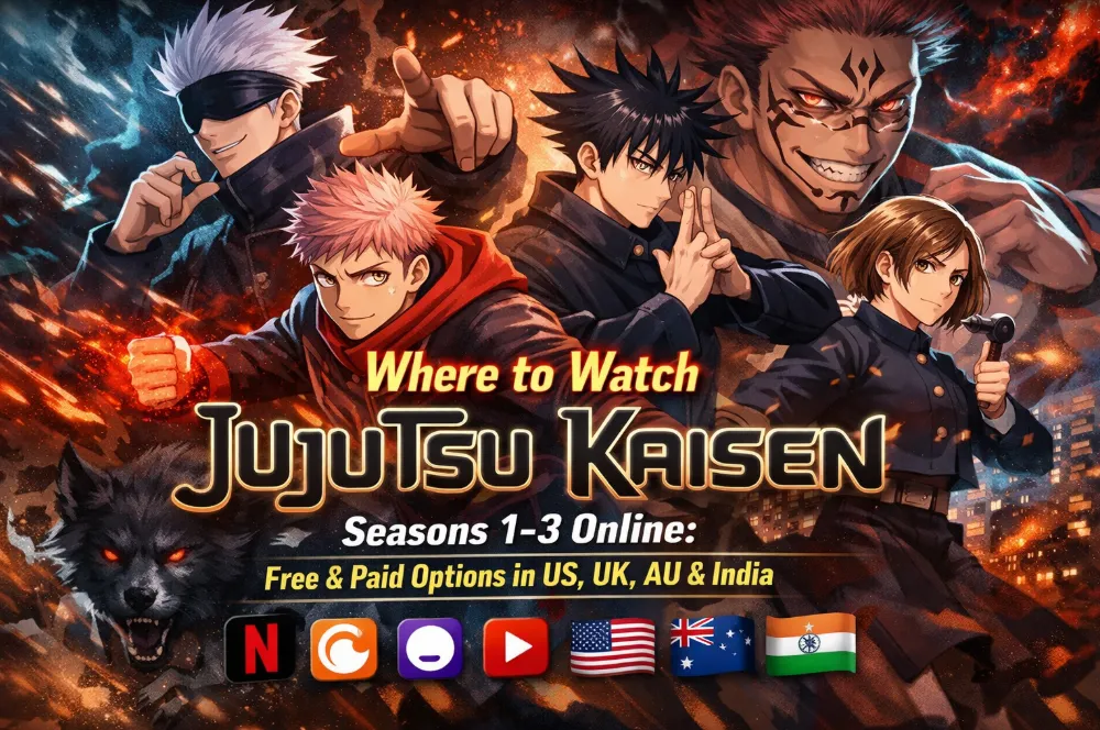 Where to Watch Jujutsu Kaisen Seasons 1-3 Online (2026): Free & Paid Options in US, UK, AU & India