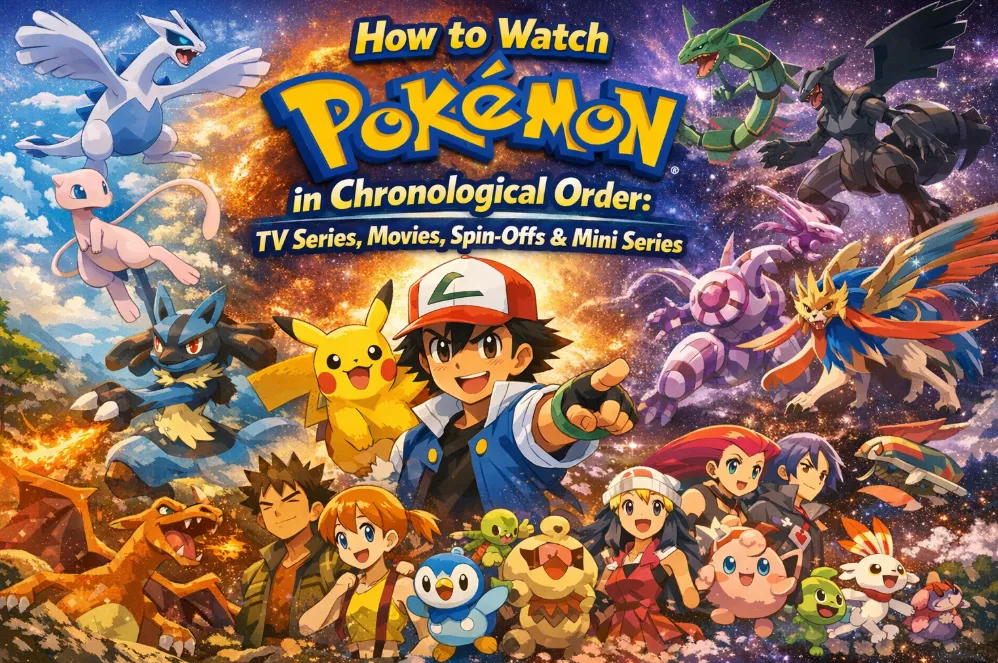 How to Watch Pokemon in Chronological Order (2026): TV Series, Movies, Spin-Offs & Mini Series
