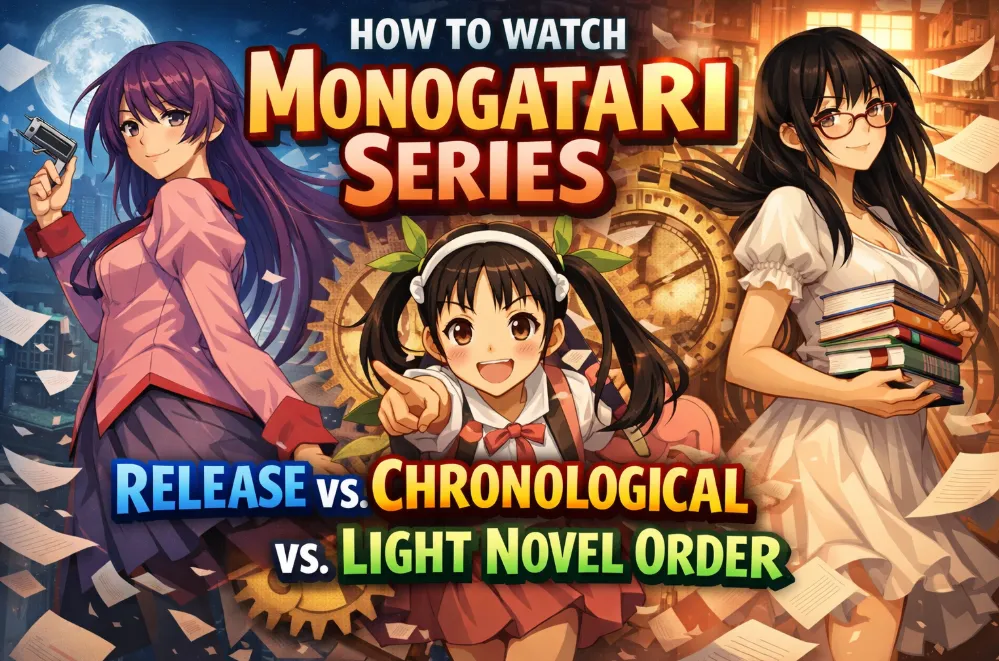 How to Watch Monogatari Series in Order (2026): Release vs. Chronological vs. Light Novel Order