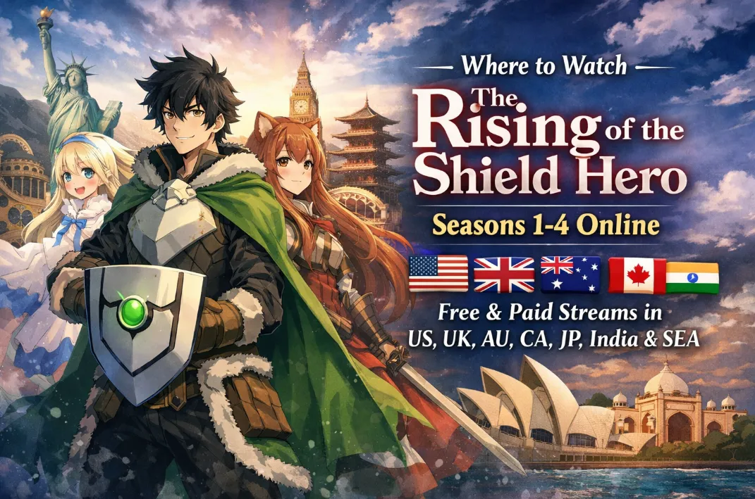 Where to Watch The Rising of the Shield Hero Seasons 1-4 Online (2026): Free & Paid Streams in US, UK, AU, CA, JP, India & SEA