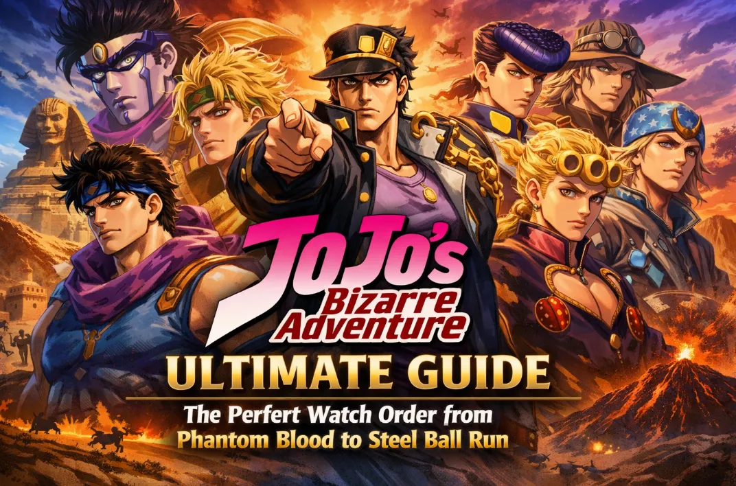 JoJo’s Bizarre Adventure Ultimate Guide (2026): The Perfect Watch Order from Phantom Blood to Steel Ball Run
