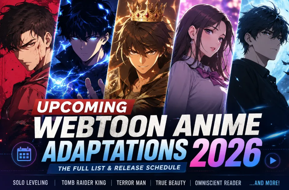 Upcoming Webtoon Anime Adaptations in 2026: The Full List & Release Schedule