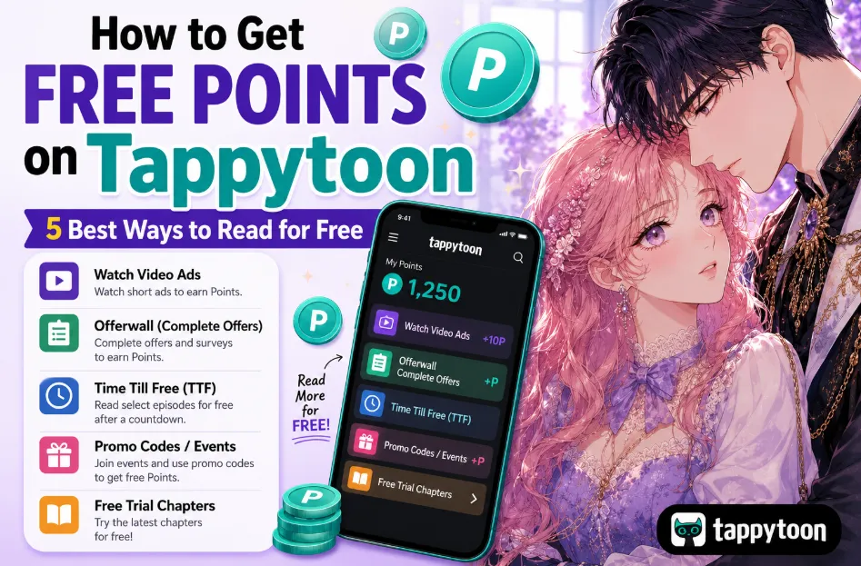 How to Get Free Points on Tappytoon (2026): 5 Best Ways to Read for Free