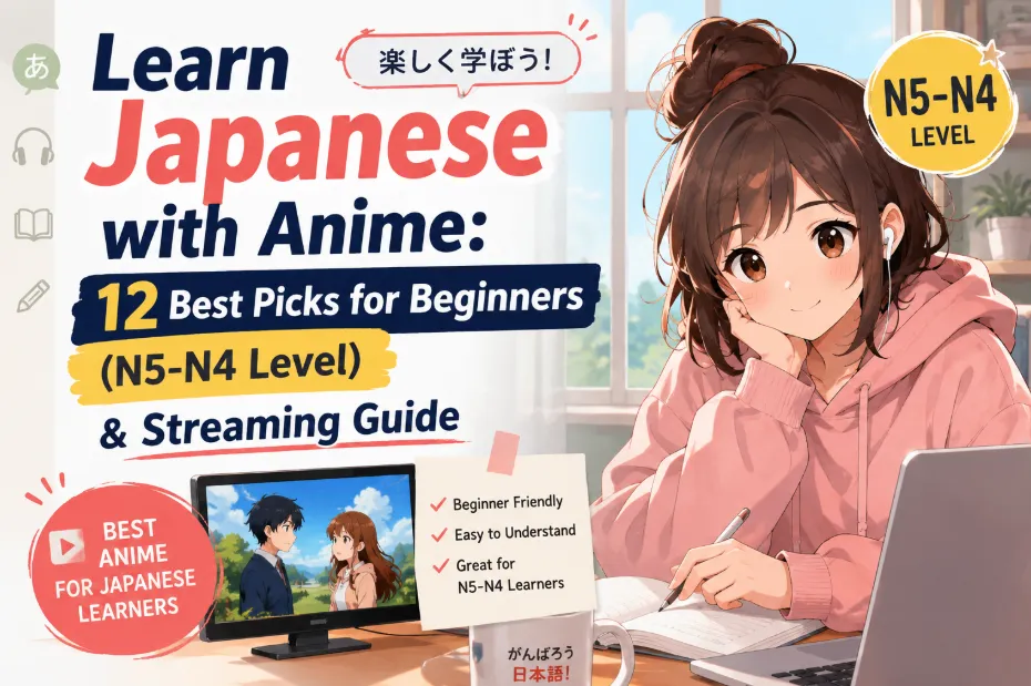 Learn Japanese with Anime: 12 Best Picks for Beginners (N5-N4 Level) & Streaming Guide