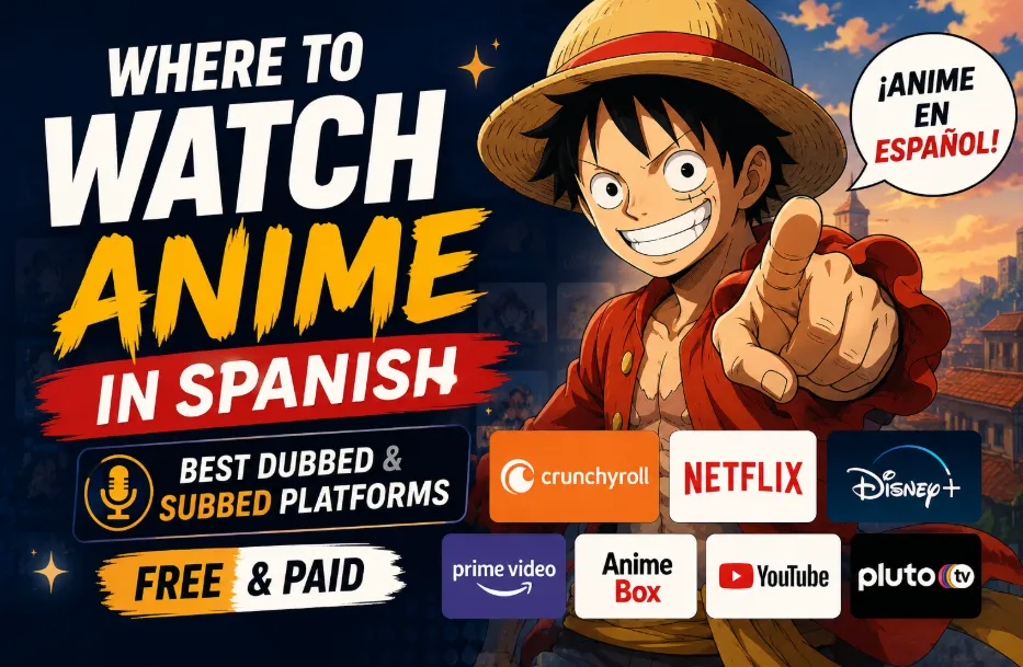 Where to Watch Anime in Spanish: Best Dubbed & Subbed Platforms (FREE & Paid)