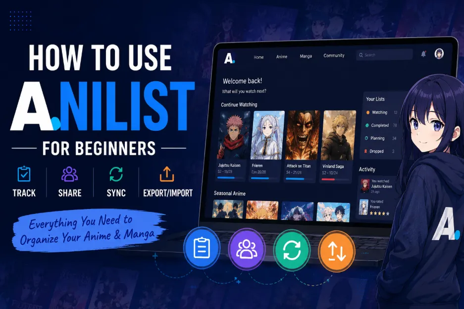 How to Use Anilist for Beginners 2026: Track, Share, Sync & Export/Import