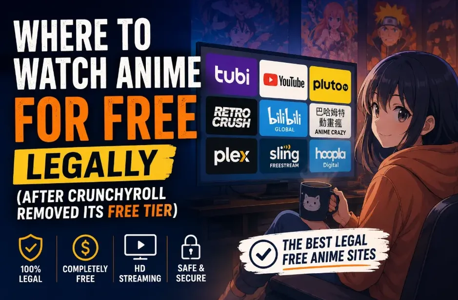 Where to Watch Anime for Free Legally (After Crunchyroll Removed Its Free Tier)