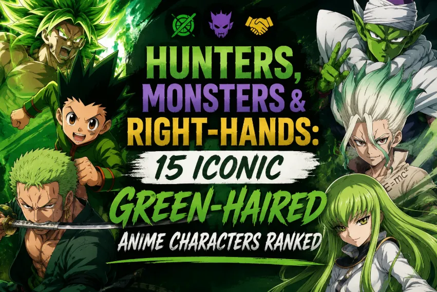 Hunters, Monsters & Right-Hands: 15 Iconic Green-Haired Anime Characters Ranked (2026)