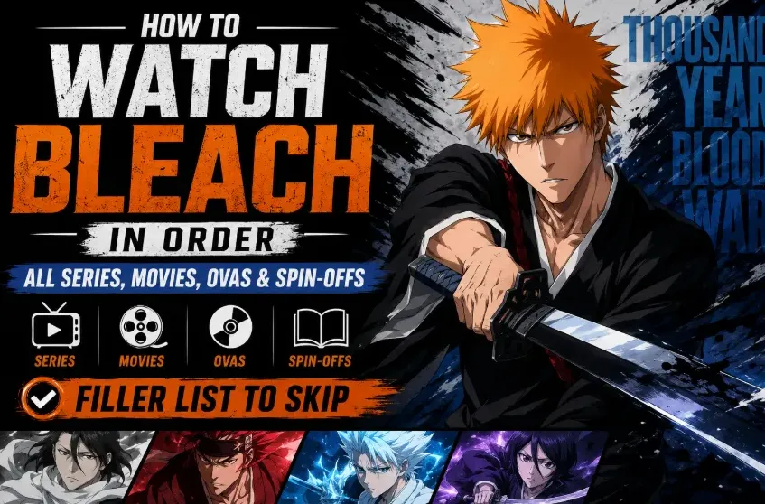 How to Watch BLEACH in Order: All Series, Movies, OVAs & Spin-Offs (Filler List to Skip)