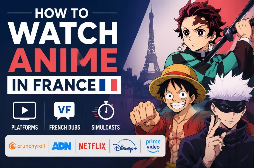 How to Watch Anime in France (2026): Platforms, French Dubs & Simulcasts